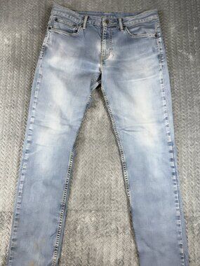 Levis 511 Jeans Mens 34x34 Blue Slim Straight Stretch Medium Wash Denim